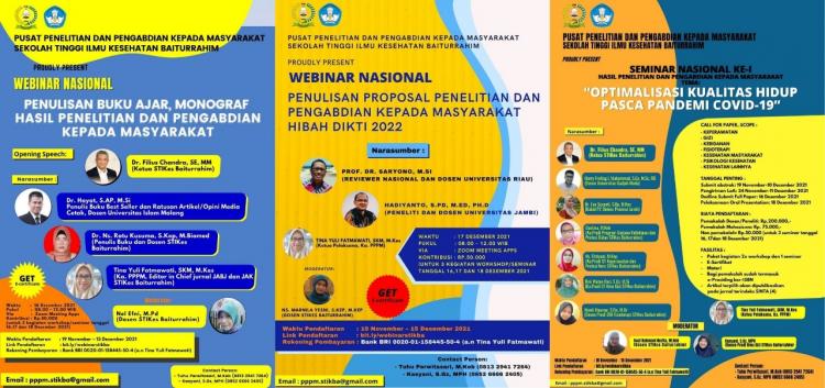 WEBINAR DAN ORAL PRESENTASI PENELITIAN DAN PENGABDIAN MASYARAKAT STIKES BAITURRAHIM JAMBI TAHUN 2021